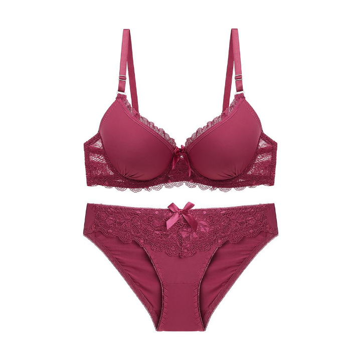 Back Butterfly Bra panty Set