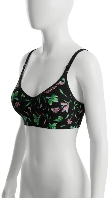 Pack of 4 Non-Padded Cotton Jersey Premium Bra