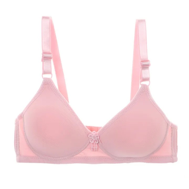 Plain Mid Ribbon Bra