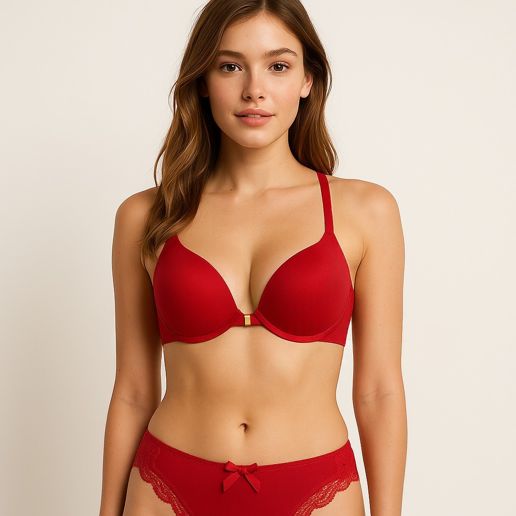 Back Butterfly Bra panty Set