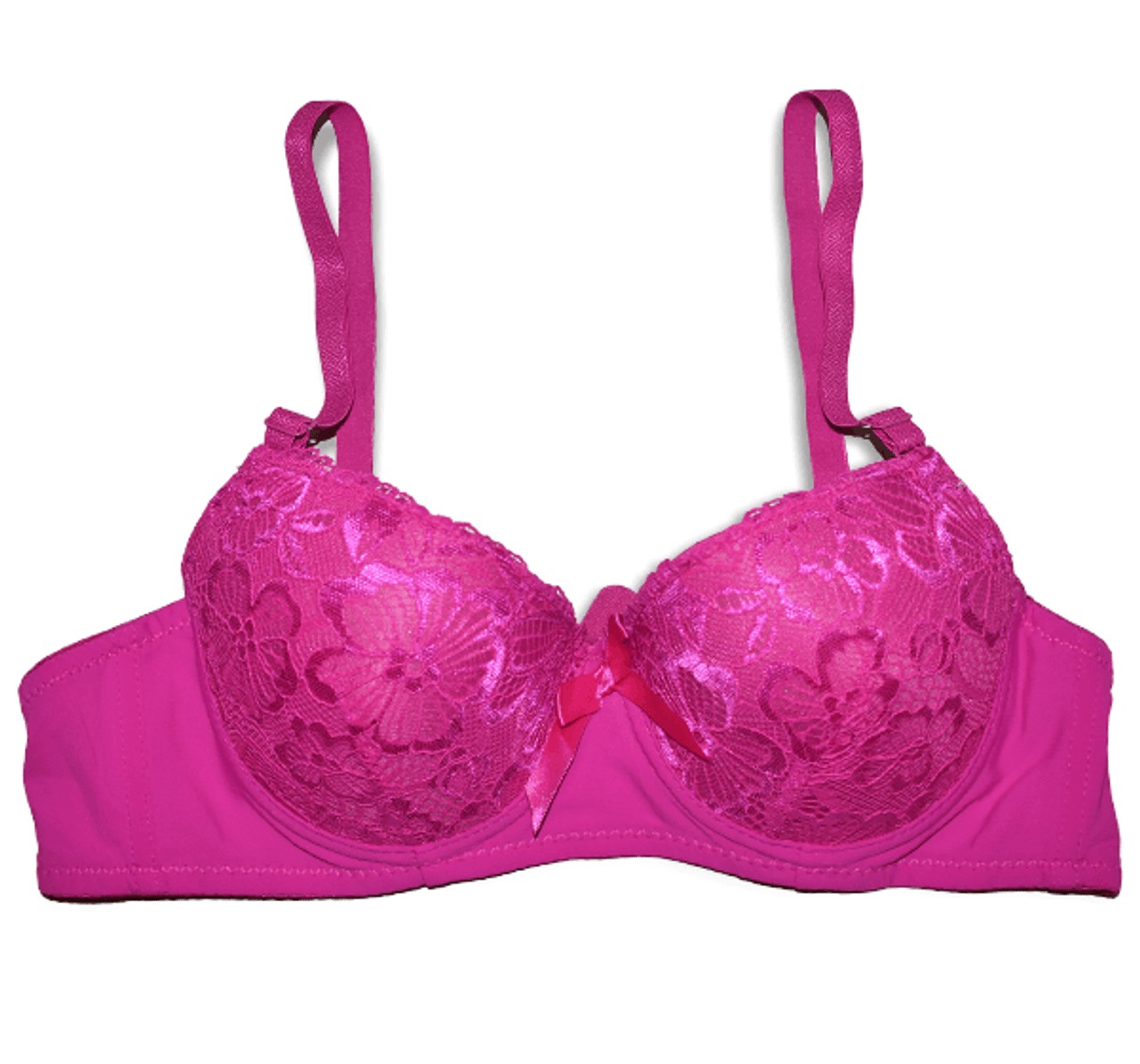 Front Cup Flower Fabric Style Padded Bra