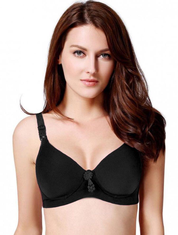 Plain Mid Ribbon Bra