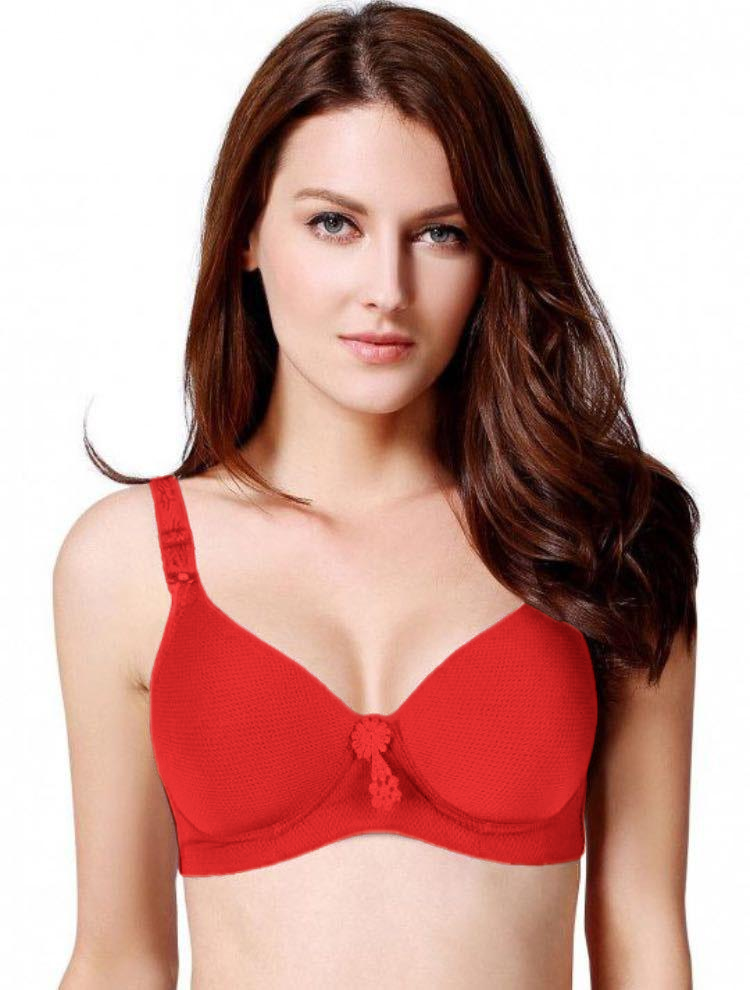 Plain Mid Ribbon Bra