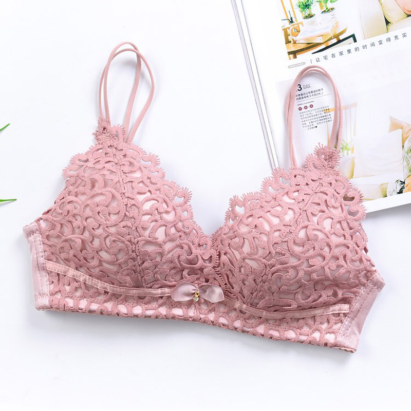 Fancy Front Embroidery Bra Panty Set