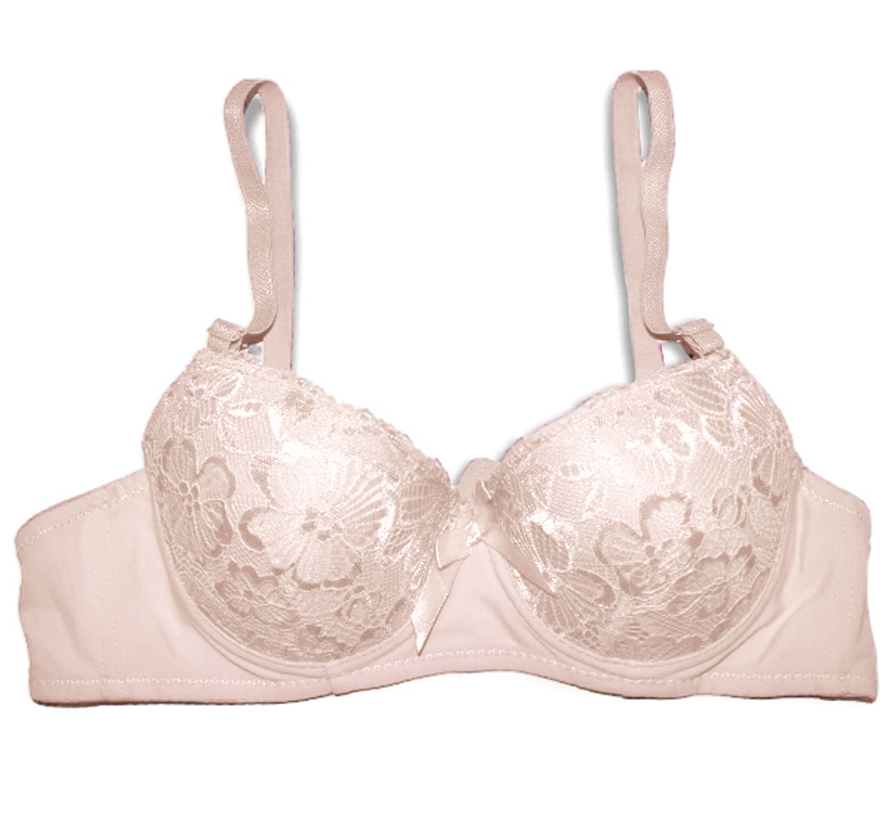 Front Cup Flower Fabric Style Padded Bra