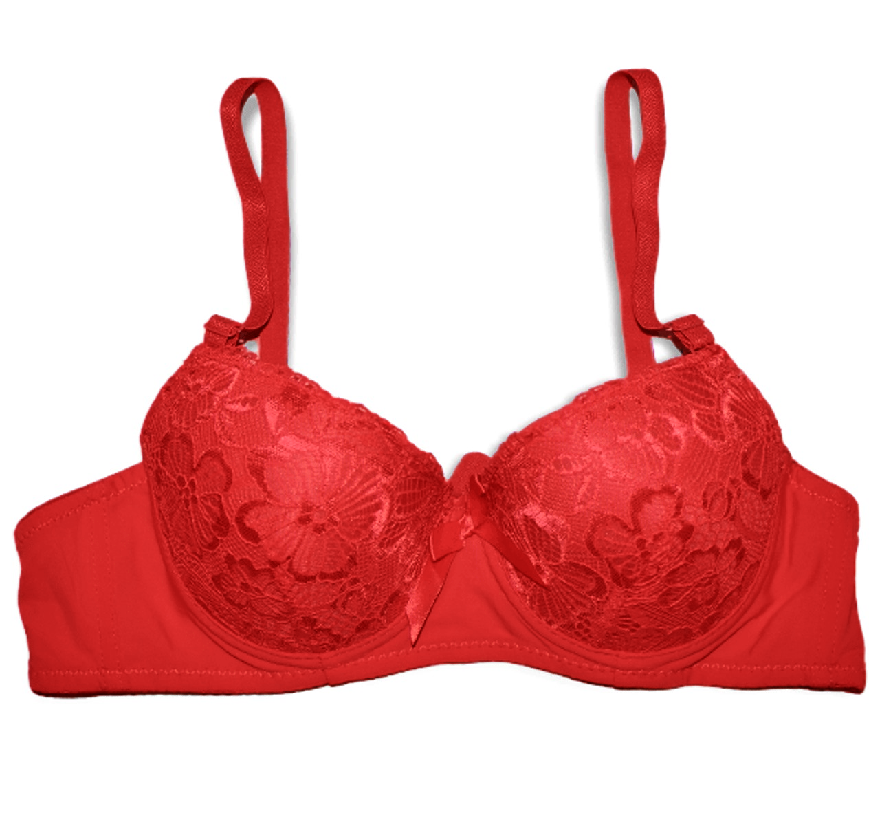 Front Cup Flower Fabric Style Padded Bra